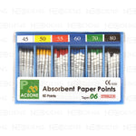 Paper Points ACEONEDENT .06 Taper Nr.45 - 80 a60 - Neo Dens